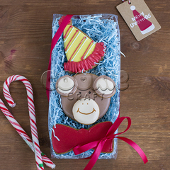 Набор пряников "Праздничный обезьян" - магазин CookieCraft