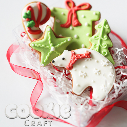 Набор пряников "Снежный мишка" - магазин CookieCraft