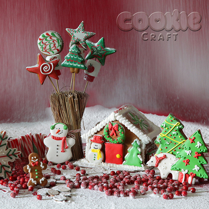 Пряничный домик "Рождественский" - магазин CookieCraft