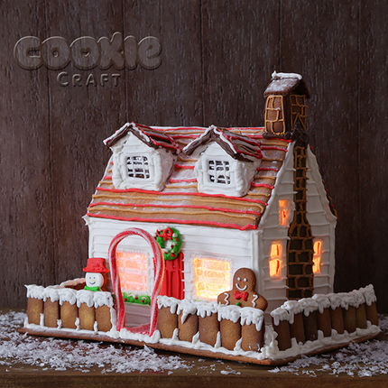 Пряничный коттедж "American style с подсветкой" - магазин CookieCraft