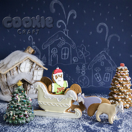 3D пряник "Собачья упряжка" - магазин CookieCraft