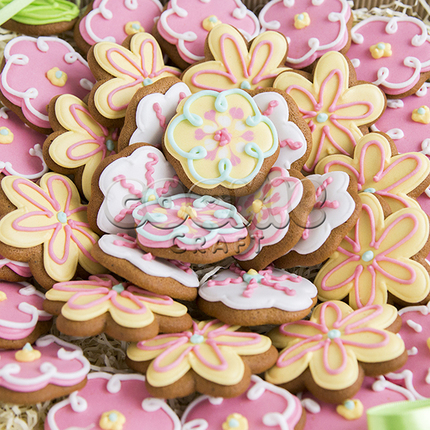 Набор пряников "Море цветов" - магазин CookieCraft