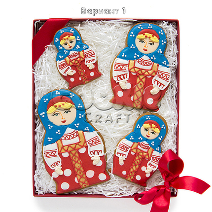 Набор пряников "Русские матрешки" - магазин CookieCraft
