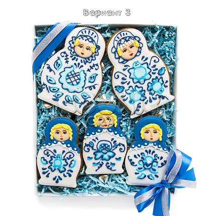 Набор пряников "Русские матрешки" - магазин CookieCraft