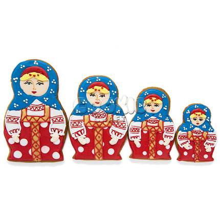 Набор пряников "Русские матрешки" - магазин CookieCraft