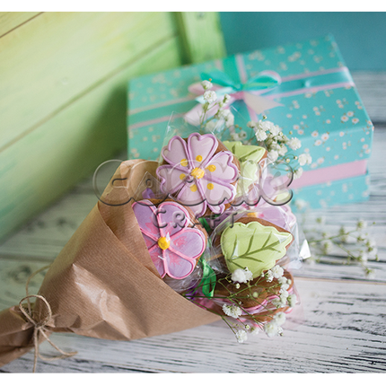 Букет пряников "Весенние цветы" - магазин CookieCraft