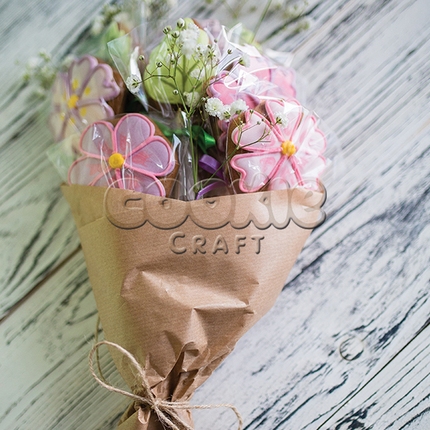 Букет пряников "Весенние цветы" - магазин CookieCraft