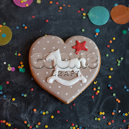 Сердце с лошадкой - магазин CookieCraft