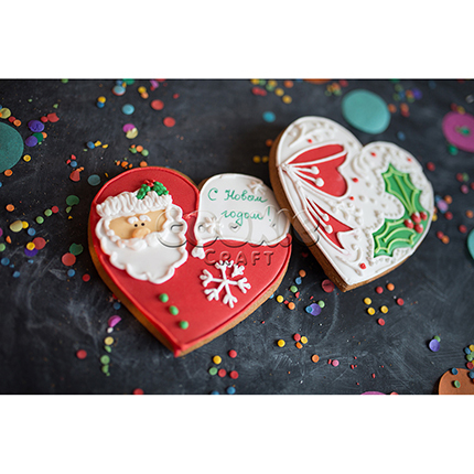 Сердце С новым годом 2020 - магазин CookieCraft