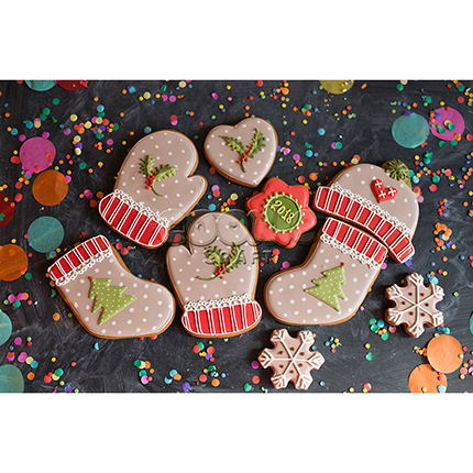 Набор пряников "Новый год в крапинку" - магазин CookieCraft