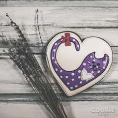Пряник “Котик любви” - магазин CookieCraft