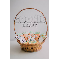 Корзинка с пряниками "Урожай для кроликов" - магазин CookieCraft