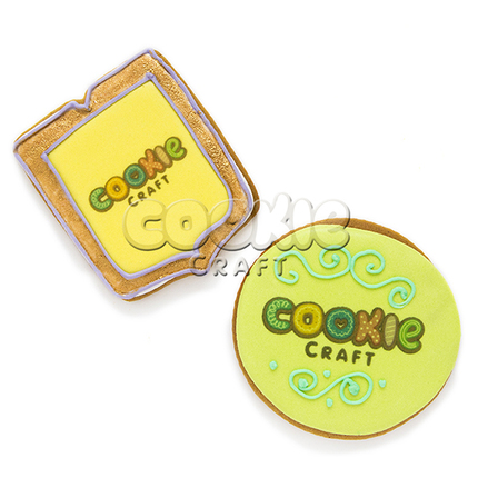 Пряник с логотипом фигурный, 7 см. - магазин CookieCraft