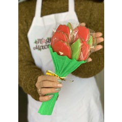 Букет из красных тюльпанов - магазин CookieCraft