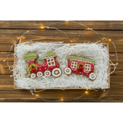 Набор пряников "Рождественский паровозик " - магазин CookieCraft