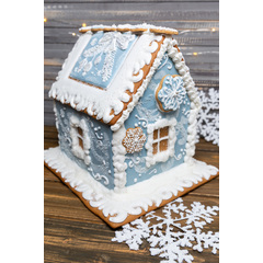 Пряничный домик "Морозные узоры" - магазин CookieCraft