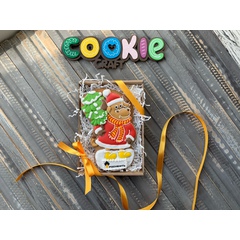 Пряник "Бычок с поздравлениями" - магазин CookieCraft