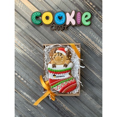 пряник "Рождественский бычок" - магазин CookieCraft