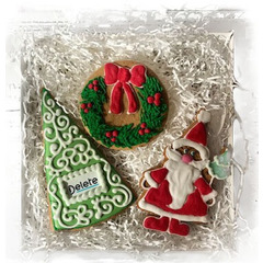 Набор пряников "Санта и его друзья" с логотипом - магазин CookieCraft