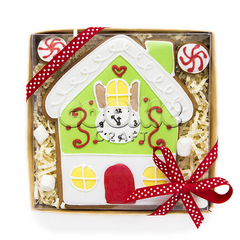 Подарочный пряник "Новогодний домик" - магазин CookieCraft