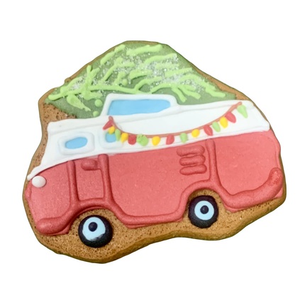Имбирный пряник "Новогодний автомобиль" - магазин CookieCraft
