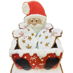 Пряничный Санта с подарками - магазин CookieCraft