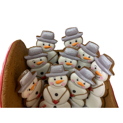Грузовичок со снеговиками - магазин CookieCraft