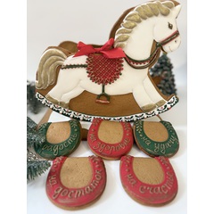 Лошадка 3Д праздничная - магазин CookieCraft