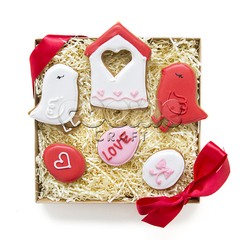 Набор пряников "Любовное гнездышко" - магазин CookieCraft