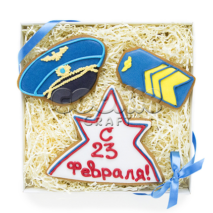 Набор пряников "При погонах" - магазин CookieCraft