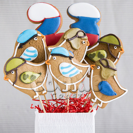 Букет пряников "Воздушный десант" - магазин CookieCraft