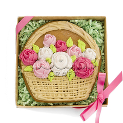 Подарочный пряник «Весна в корзине» - магазин CookieCraft