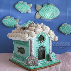Пряничный домик "Подводный" - магазин CookieCraft