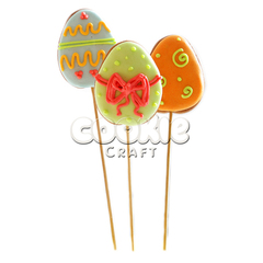 Комплект пряников "Трио пасхальных мини-яиц" - магазин CookieCraft