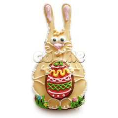 Пряник  "Зайчик с пасхальным яйцом" - магазин CookieCraft