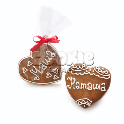 Пряничная рассадочная карточка "Сердце" - магазин CookieCraft