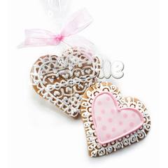 Пряник "Мини кружевное сердце" - магазин CookieCraft