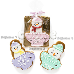 Пряник "Снеговик в кружке" - магазин CookieCraft