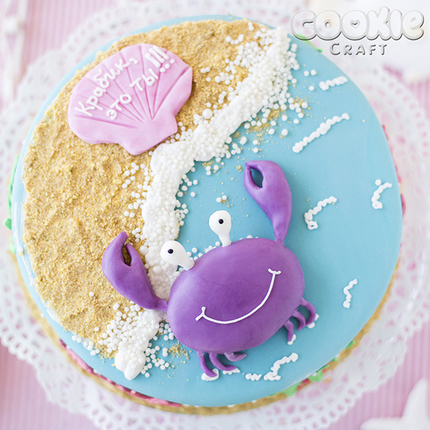 Торт на заказ "Крабик" - магазин CookieCraft