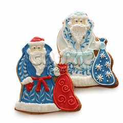 Пряник "Дед Мороз с мешком подарков" - магазин CookieCraft