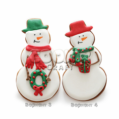 Пряник "Снеговик рождественский" - магазин CookieCraft