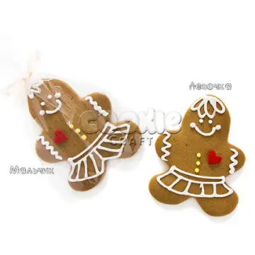 Мини-пряничный человечек сердечный - магазин CookieCraft