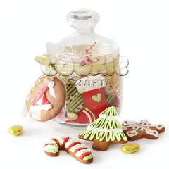 Баночка с  пряниками "Новогодние лакомства"  - магазин CookieCraft