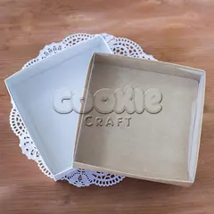Коробка для пряников с прозрачной крышкой, 13 см. - магазин CookieCraft