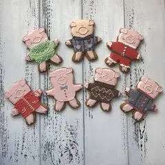 Рождественские поросята - магазин CookieCraft