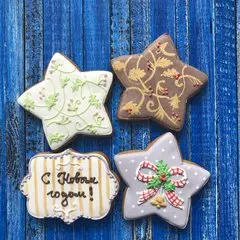 Новогодние звездочки - магазин CookieCraft