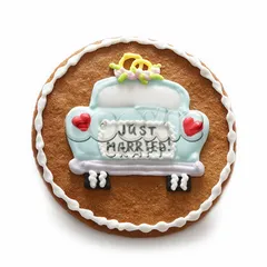 Пряник «Свадебный кортеж»