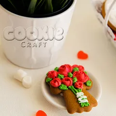 Пряник "Свадебный букет"