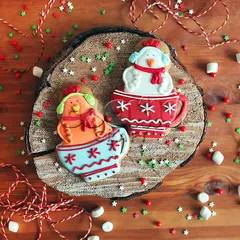 Пряник "Петушок в чашке"