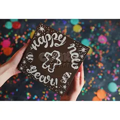 Набор сладостей в деревянной коробке "Happy New Year"
